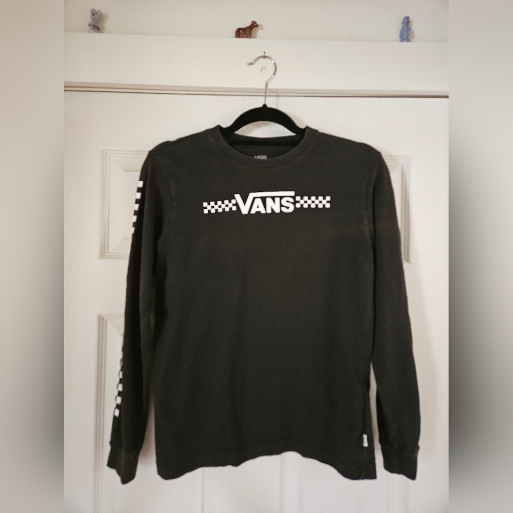 Vans Classic Black Long Sleeve Tee S